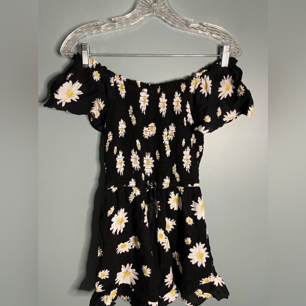kids romper off shoulder/ on shoulder girls size 10 brand justice